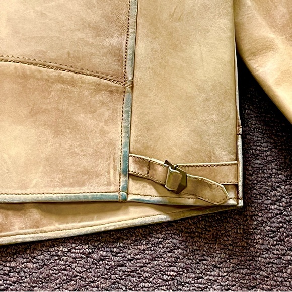 🔴SOLD🔴 Vintage distressed leather Polo Ralph Lauren repro A-1 flight jacket - Picture 10 of 15